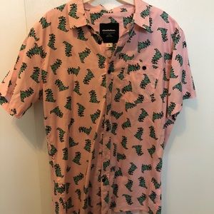 Reptar Rugrats Button Up